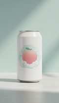 Cloud White Peach Creatine Can