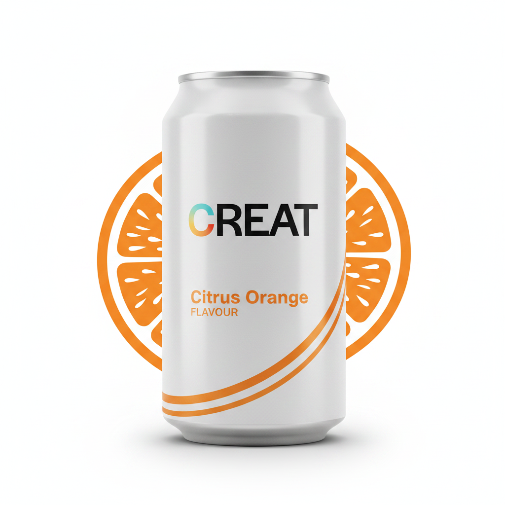 Creat Citrus Orange creatine can